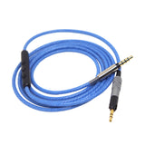 Maxbell Replacement Audio Upgrade Cable Inline Remote & Mic for Sennheiser HD598 / HD558 / HD518 / HD599 / HD569 / HD579 Headphones Blue