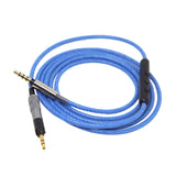 Maxbell Replacement Audio Upgrade Cable Inline Remote & Mic for Sennheiser HD598 / HD558 / HD518 / HD599 / HD569 / HD579 Headphones Blue