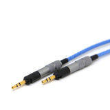 Maxbell Replacement Audio Upgrade Cable Inline Remote & Mic for Sennheiser HD598 / HD558 / HD518 / HD599 / HD569 / HD579 Headphones Blue