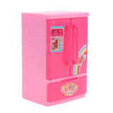 Maxbell Music Refrigerator Fridgee for  Doll House Kitchen Food Accs Fashion Model Collection Girls Favor