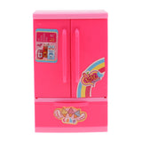 Maxbell Music Refrigerator Fridgee for  Doll House Kitchen Food Accs Fashion Model Collection Girls Favor