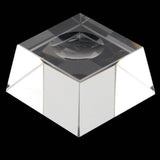 Maxbell Clear Trapezoid  Crystal Display Stand Holder For 80-100mm Crystal Ball Sphere Globe