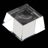 Maxbell Clear Trapezoid  Crystal Display Stand Holder For 80-100mm Crystal Ball Sphere Globe