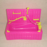 Maxbell Plastic Bathtub + Washing Machine Set Dollhouse Accessories For  Dolls Bathroom Furniture