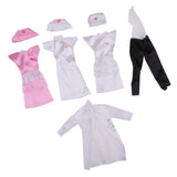 Maxbell 4 Set/Pack Clothes Set Career Apparel Clothes Gown for 29cm  Dolls Clothes Accs