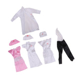 Maxbell 4 Set/Pack Clothes Set Career Apparel Clothes Gown for 29cm  Dolls Clothes Accs