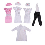 Maxbell 4 Set/Pack Clothes Set Career Apparel Clothes Gown for 29cm  Dolls Clothes Accs