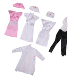 Maxbell 4 Set/Pack Clothes Set Career Apparel Clothes Gown for 29cm  Dolls Clothes Accs