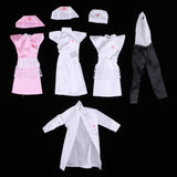 Maxbell 4 Set/Pack Clothes Set Career Apparel Clothes Gown for 29cm  Dolls Clothes Accs
