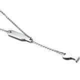 Maxbell Elegant Winebottle Stainless Steel Pendant Necklace Chain Women Girl Accessory