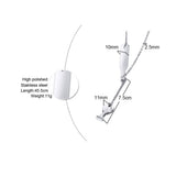 Maxbell Elegant Winebottle Stainless Steel Pendant Necklace Chain Women Girl Accessory