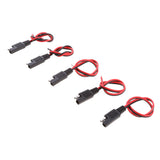 Maxbell 5pcs Battery Tender SAE Connector DC Power Automotive DIY Cord Cable 18AWG