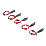 Maxbell 5pcs Battery Tender SAE Connector DC Power Automotive DIY Cord Cable 18AWG