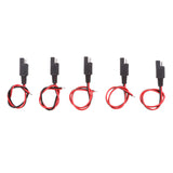 Maxbell 5pcs Battery Tender SAE Connector DC Power Automotive DIY Cord Cable 18AWG