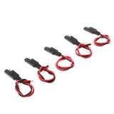 Maxbell 5pcs Battery Tender SAE Connector DC Power Automotive DIY Cord Cable 18AWG