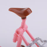 Maxbell Mini Plastic Bike Bicycle Model with Helmet Playset for 1/6  Doll
