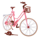 Maxbell Mini Plastic Bike Bicycle Model with Helmet Playset for 1/6  Doll