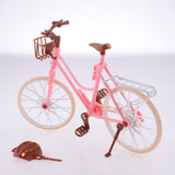 Maxbell Mini Plastic Bike Bicycle Model with Helmet Playset for 1/6  Doll
