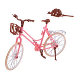 Maxbell Mini Plastic Bike Bicycle Model with Helmet Playset for 1/6  Doll