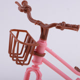 Maxbell Mini Plastic Bike Bicycle Model with Helmet Playset for 1/6  Doll
