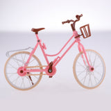 Maxbell Mini Plastic Bike Bicycle Model with Helmet Playset for 1/6  Doll