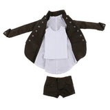 Maxbell 1/6 Scale Gothic Clothes Coat/Shorts/Vest Set for 12'' Woman Action Figures