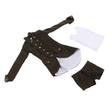 Maxbell 1/6 Scale Gothic Clothes Coat/Shorts/Vest Set for 12'' Woman Action Figures