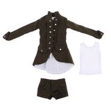 Maxbell 1/6 Scale Gothic Clothes Coat/Shorts/Vest Set for 12'' Woman Action Figures