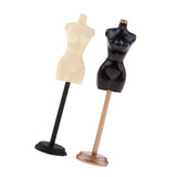 Maxbell 1:12 Gold+Black Metal Sewing Dress Form Mannequin Model Display Stand Home Decor