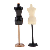 Maxbell 1:12 Gold+Black Metal Sewing Dress Form Mannequin Model Display Stand Home Decor