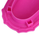Maxbell Plastic Miniature Table Tableware Chair Play Set for  Dolls House Dining Rooms Decoration Accessories