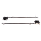 Maxbell 2 Pcs Marine Stainless Steel Rail Mount Flag Pole For Boat Yacht 7/8" Rails