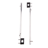 Maxbell 2 Pcs Marine Stainless Steel Rail Mount Flag Pole For Boat Yacht 7/8" Rails