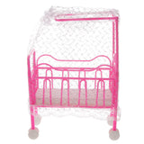 Maxbell Miniature Nursery Baby Crib Carriage for  Doll House Accessories