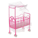 Maxbell Miniature Nursery Baby Crib Carriage for  Doll House Accessories