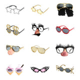 Maxbell Novelty Gold Plastic Shutter Shades Sunglasses Glasses Fancy Dress Costume Party Props