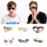 Maxbell Novelty Gold Plastic Shutter Shades Sunglasses Glasses Fancy Dress Costume Party Props