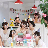 Maxbell Happy Birthday Party Hat Paper Garlands Party Bunting Banners Hanging Decor