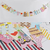 Maxbell Happy Birthday Party Hat Paper Garlands Party Bunting Banners Hanging Decor