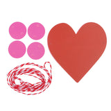 Maxbell 1Set Lovely Heart and Circle Paper Flag Garland Banner Bunting Decoration for Home Garden Wedding / Kids Birthday Celebration Party Supplies