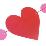 Maxbell 1Set Lovely Heart and Circle Paper Flag Garland Banner Bunting Decoration for Home Garden Wedding / Kids Birthday Celebration Party Supplies