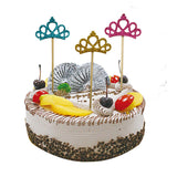 Maxbell 6 Pieces Mini Crown Cake Topper for Bar Baking Decorations Christmas Baby Shower Cake Decorating Supplies