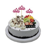 Maxbell 6 Pieces Mini Crown Cake Topper for Bar Baking Decorations Christmas Baby Shower Cake Decorating Supplies