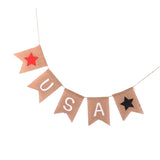 Maxbell USA Letter America Independence Day Garland Banner Memorial Day Photo Prop