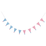 Maxbell Triangle Hat Style Pennant Banner Fabric Kids Birthday Party Hanging Decor