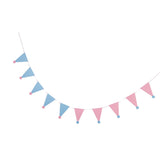 Maxbell Triangle Hat Style Pennant Banner Fabric Kids Birthday Party Hanging Decor