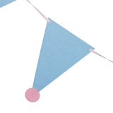 Maxbell Triangle Hat Style Pennant Banner Fabric Kids Birthday Party Hanging Decor