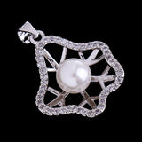 Maxbell Chic Crystal Pearl Necklace Pendant Wedding Bride Party Prom Fashion Jewelry