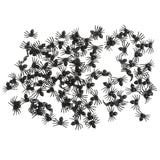 Maxbell 100-piece Black Spider Insect Model Educational Toy Party Bag Favor 2x1.4cm