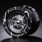 Maxbell MAGICYOYO Unresponsive YOYO N9 Alloy Professional Yo-yo for 1A 3A 5A String Trick Play - Black Silver